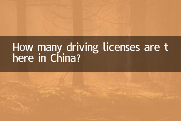 Combien y a-t-il de permis de conduire en Chine ?