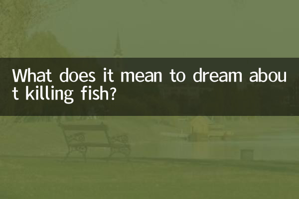 What does it mean to dream about killing fish?