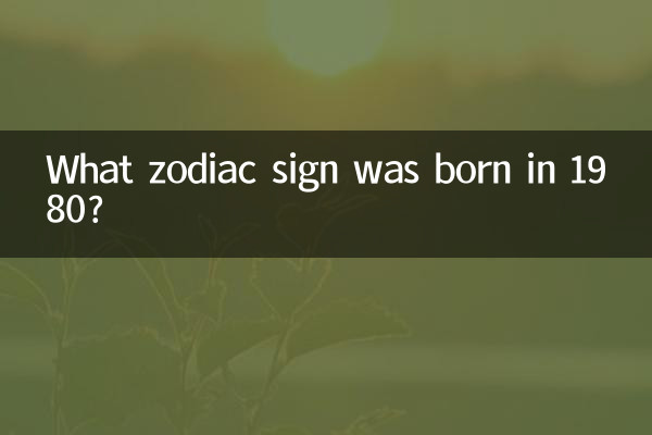 1980 میں کون سا رقم کا نشان پیدا ہوا تھا؟