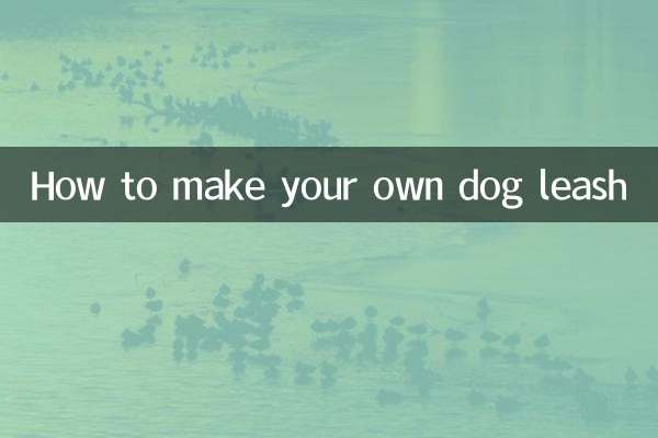 자신의 개 가죽 끈을 만드는 방법