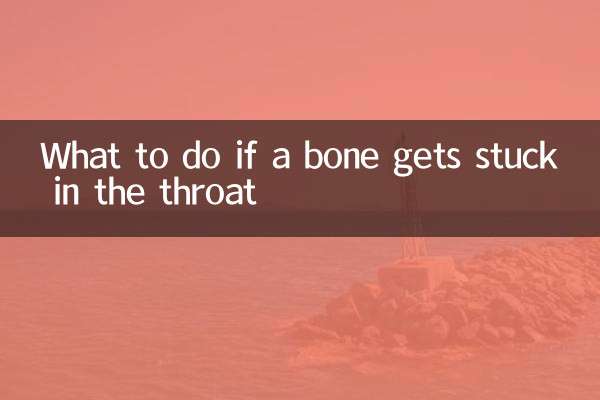 What to do if a bone gets stuck in the throat