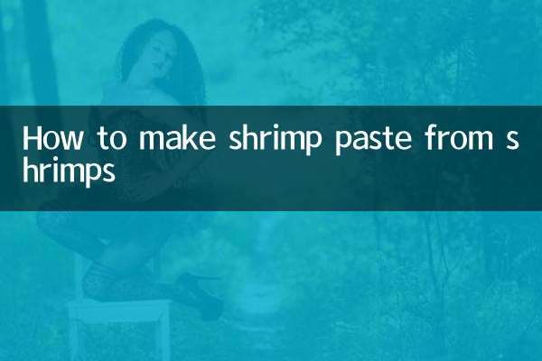 Come preparare la pasta di gamberetti dai gamberetti