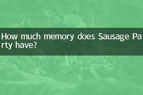 Quanta memoria ha Sausage Party?