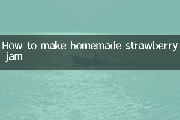 Wie man selbstgemachte Erdbeermarmelade macht