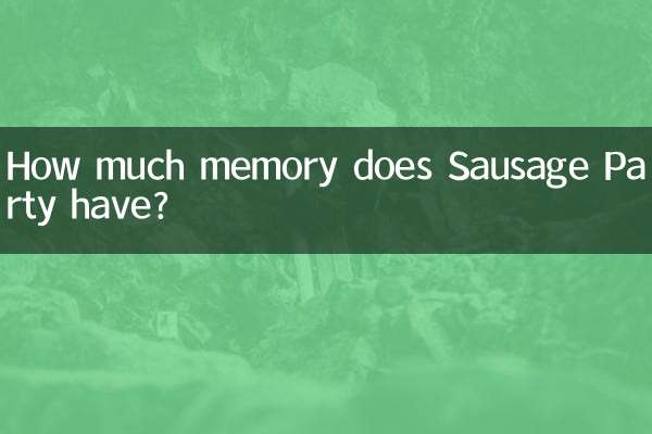 Quanta memoria ha Sausage Party?