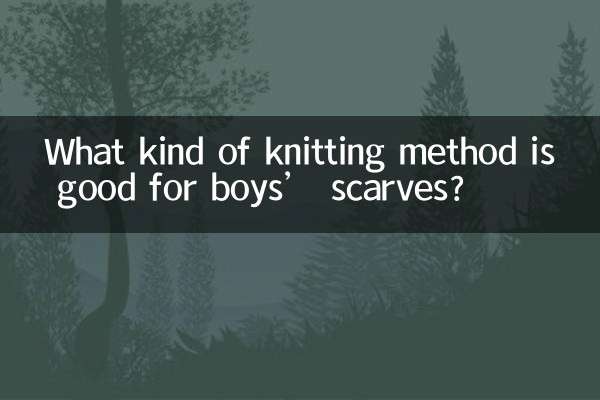 ¿Qué tipo de método de tejido es bueno para las bufandas de los niños?