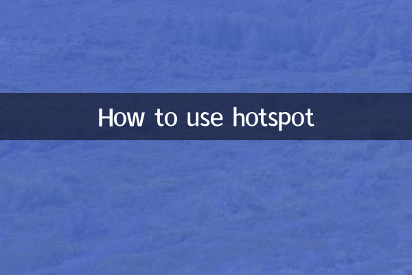 So verwenden Sie Hotspot