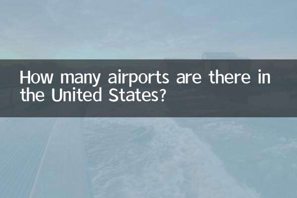 ¿Cuántos aeropuertos hay en Estados Unidos?