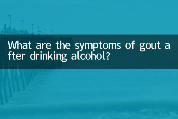 喝酒痛风什么症状