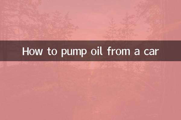 Cómo bombear aceite de un coche