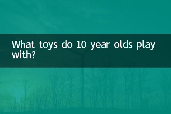 Com quais brinquedos as crianças de 10 anos brincam?