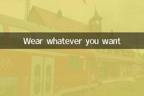 जो चाहो पहनो