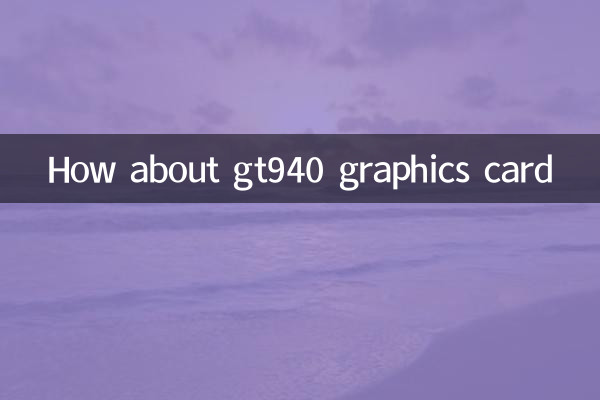 gt940顯卡怎麼樣