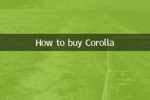 How to buy Corolla