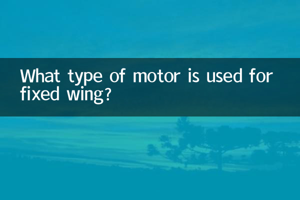 固定翼にはどのようなモーターが使われていますか？