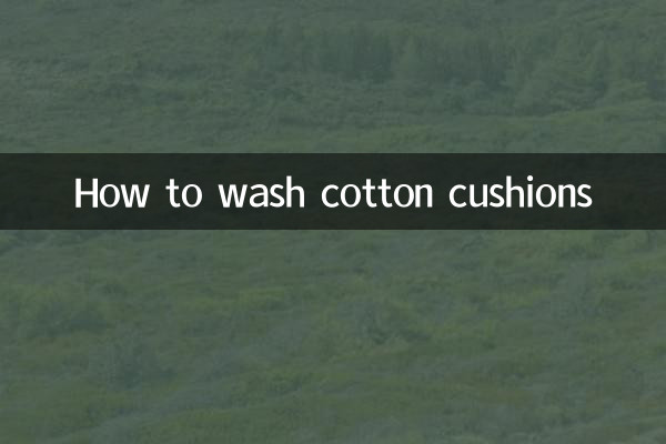 Come lavare i cuscini in cotone