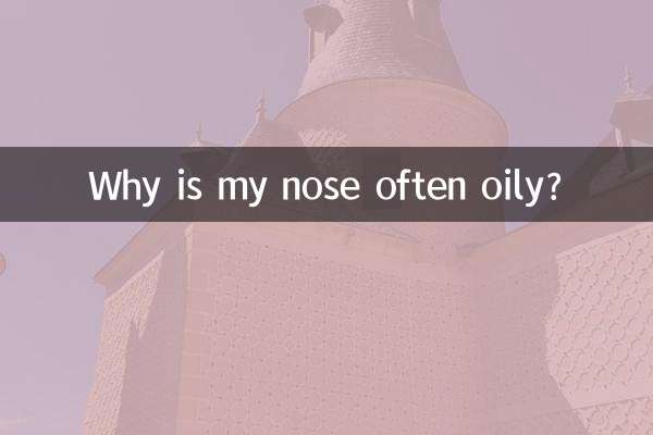 ¿Por qué mi nariz suele tener grasa?