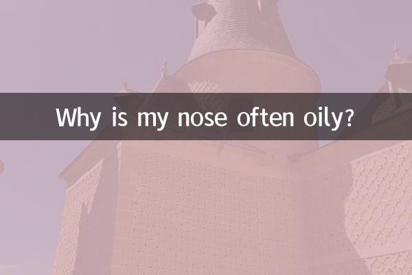 ¿Por qué mi nariz suele tener grasa?