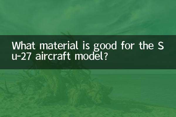 Que material é bom para o modelo da aeronave Su-27?