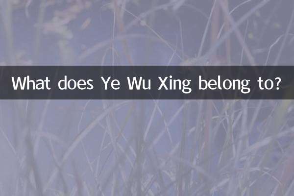 What does Ye Wu Xing belong to?