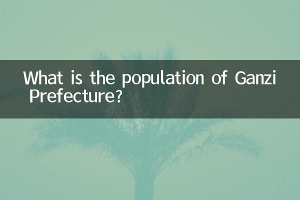 Qual é a população da província de Ganzi?