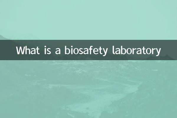 একটি জৈব নিরাপত্তা পরীক্ষাগার কি