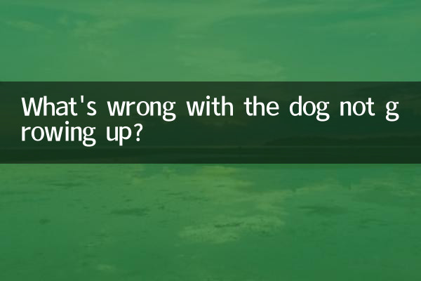 ما المشكلة في أن الكلب لا يكبر؟