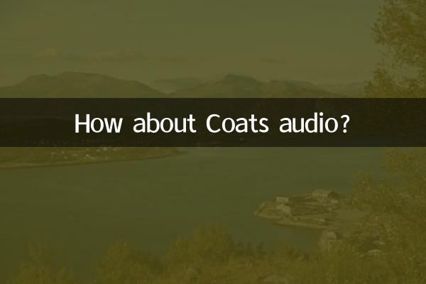 Et l’audio de Coats ?