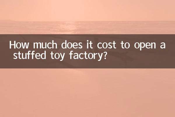 Wie viel kostet es, eine Stofftierfabrik zu eröffnen?