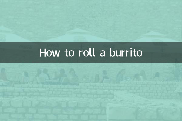 Comment rouler un burrito