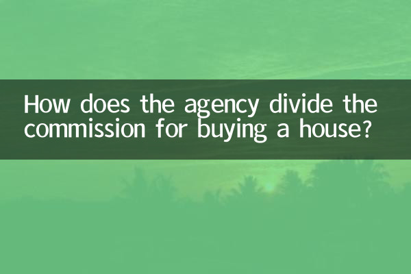Come suddivide l'agenzia la provvigione per l'acquisto di una casa?