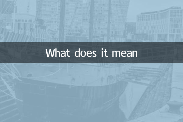 What does it mean