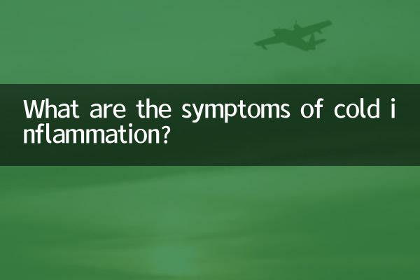 What are the symptoms of cold inflammation?