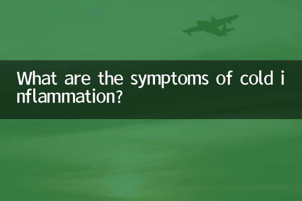 Quels sont les symptômes de l’inflammation par le froid ?