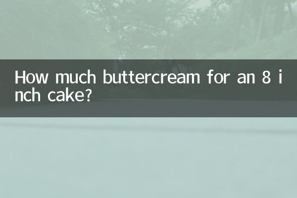 Wie viel Buttercreme für einen 8-Zoll-Kuchen?