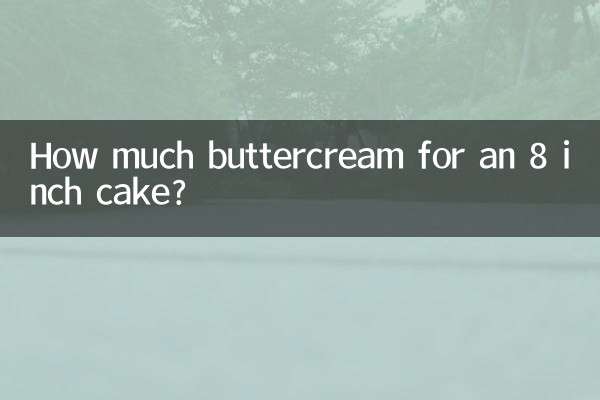 Wie viel Buttercreme für einen 8-Zoll-Kuchen?