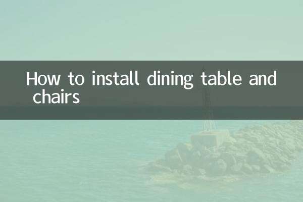 How to install dining table and chairs