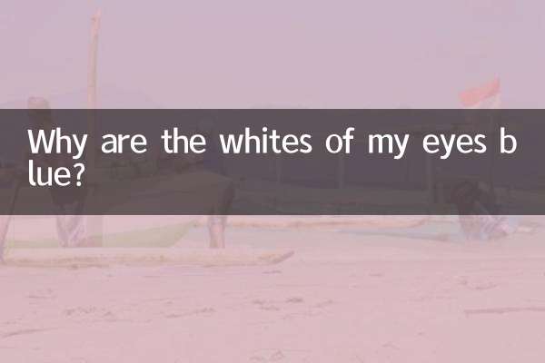 Why are the whites of my eyes blue?