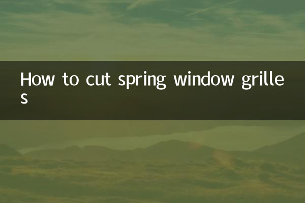 How to cut spring window grilles