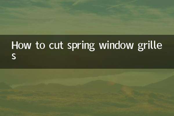 How to cut spring window grilles