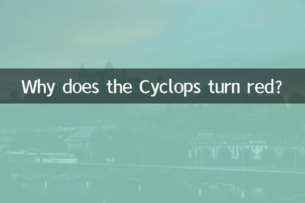 چرا سیکلوپ قرمز می شود؟