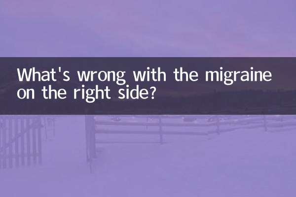ডান দিকে মাইগ্রেনের সমস্যা কি?