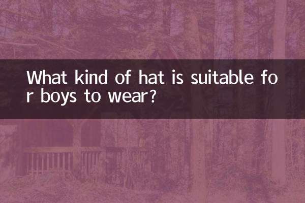 Que tipo de chapéu é adequado para os meninos usarem?