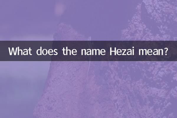 What does the name Hezai mean?