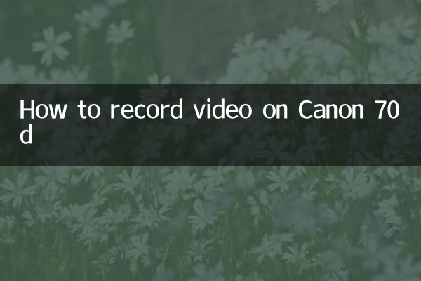 How to record video on Canon 70d