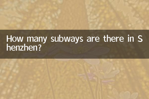 How many subways are there in Shenzhen?