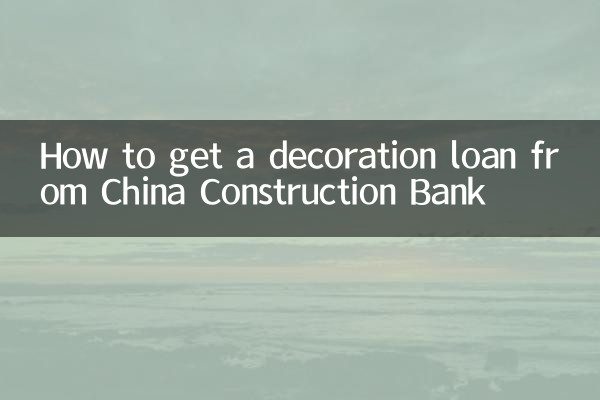 Come ottenere un prestito per decorazioni dalla China Construction Bank