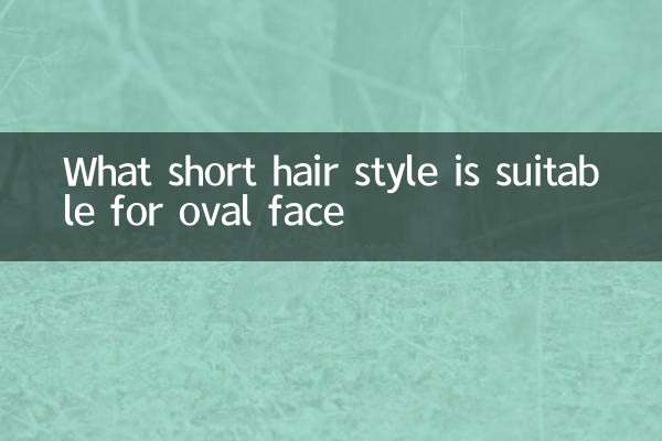 What short hair style is suitable for oval face