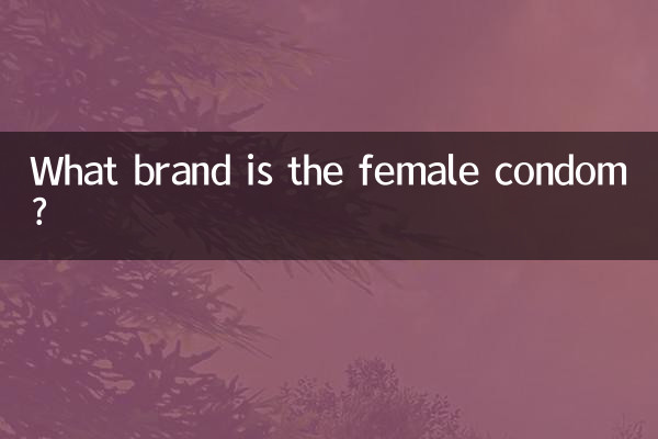 여성용 콘돔은 어떤 브랜드인가요?