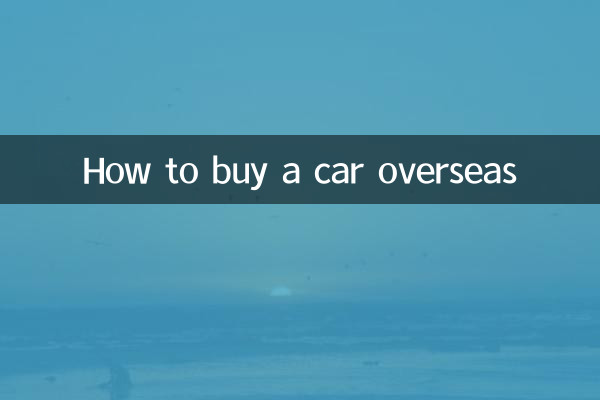 Cómo comprar un coche en el extranjero